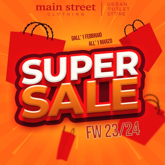 **SUPER SALDI** dall' 1 Febbraio all' 1 Marzo