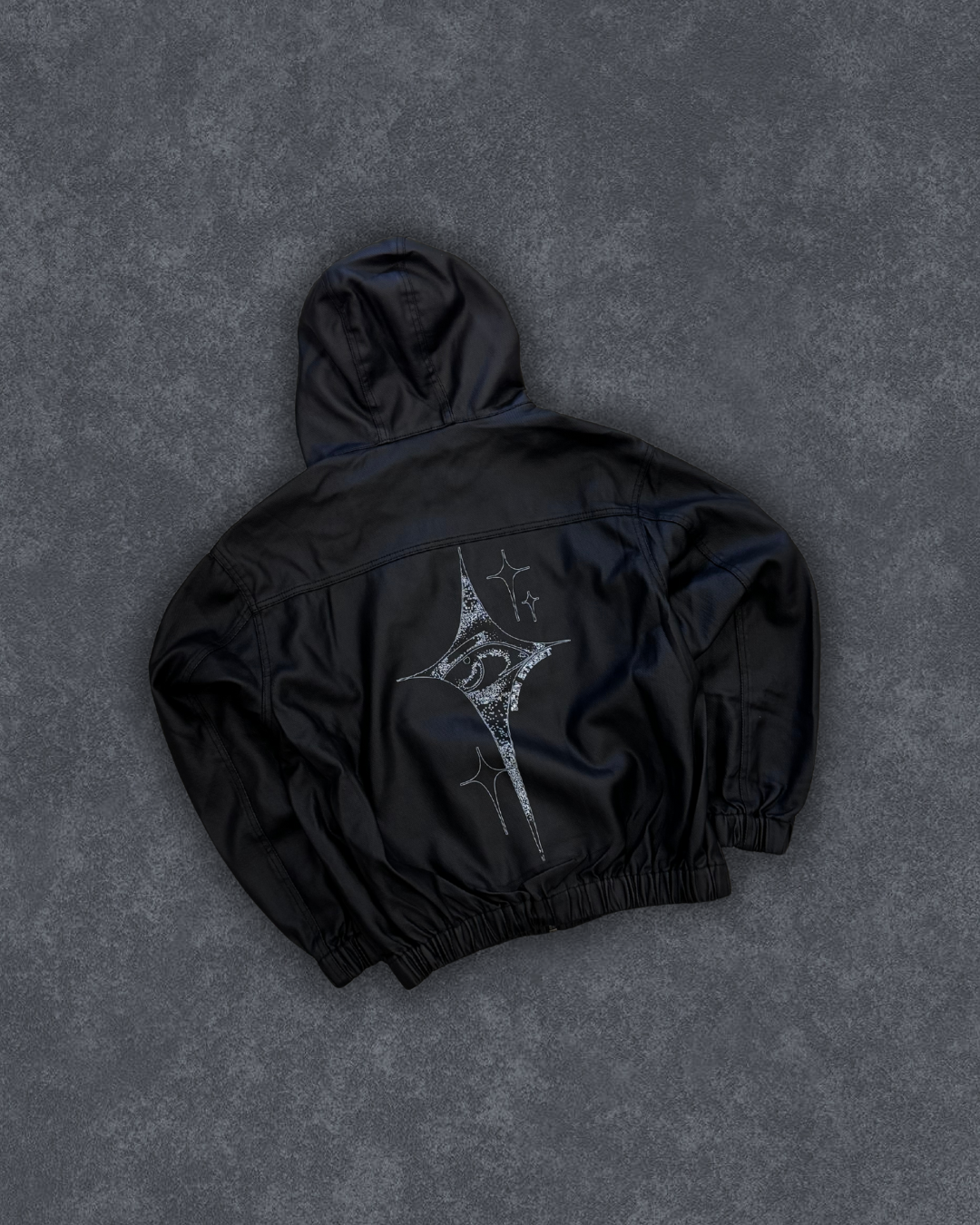 Black Star Leather Jacket