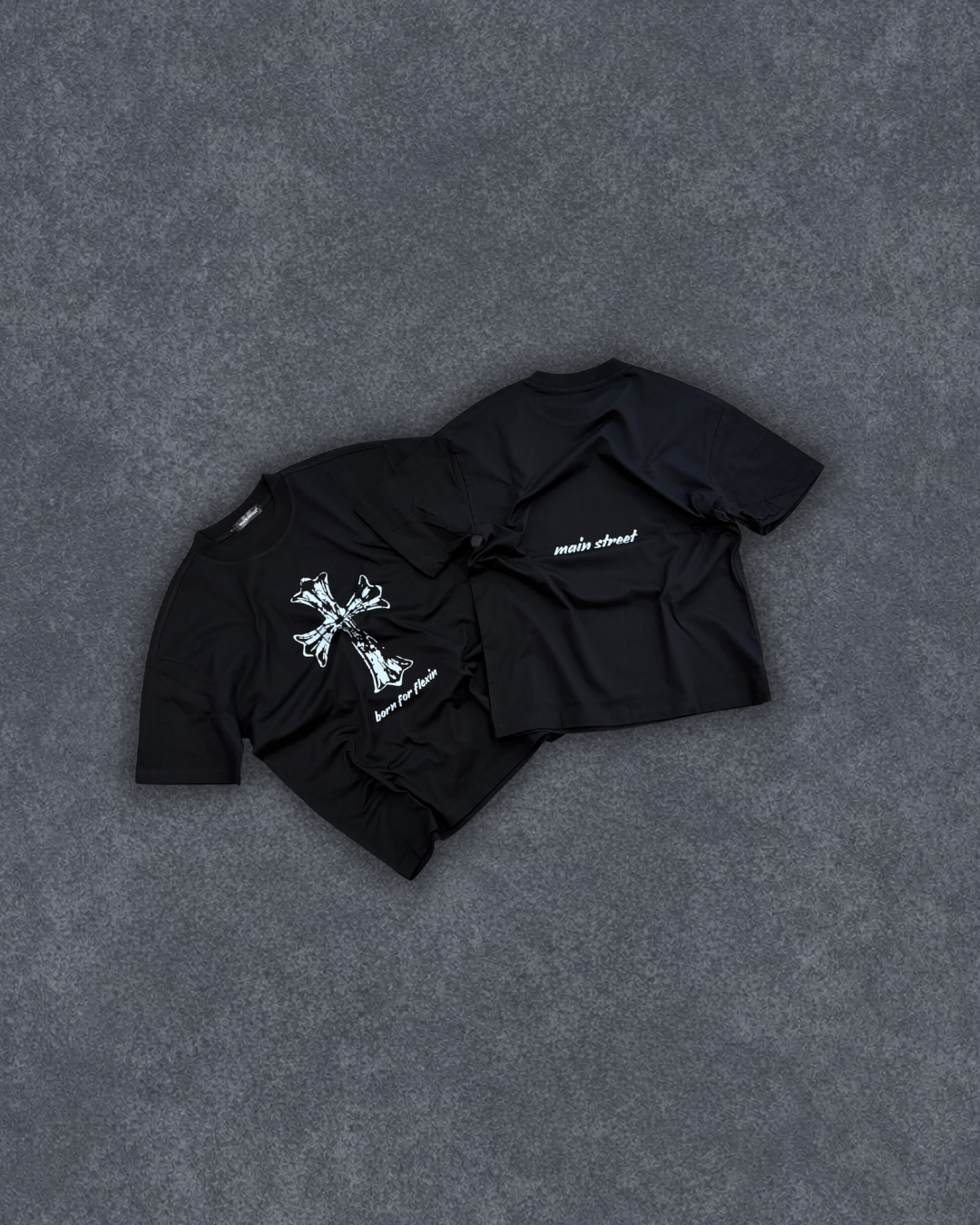 Born For Flexin Black TEE