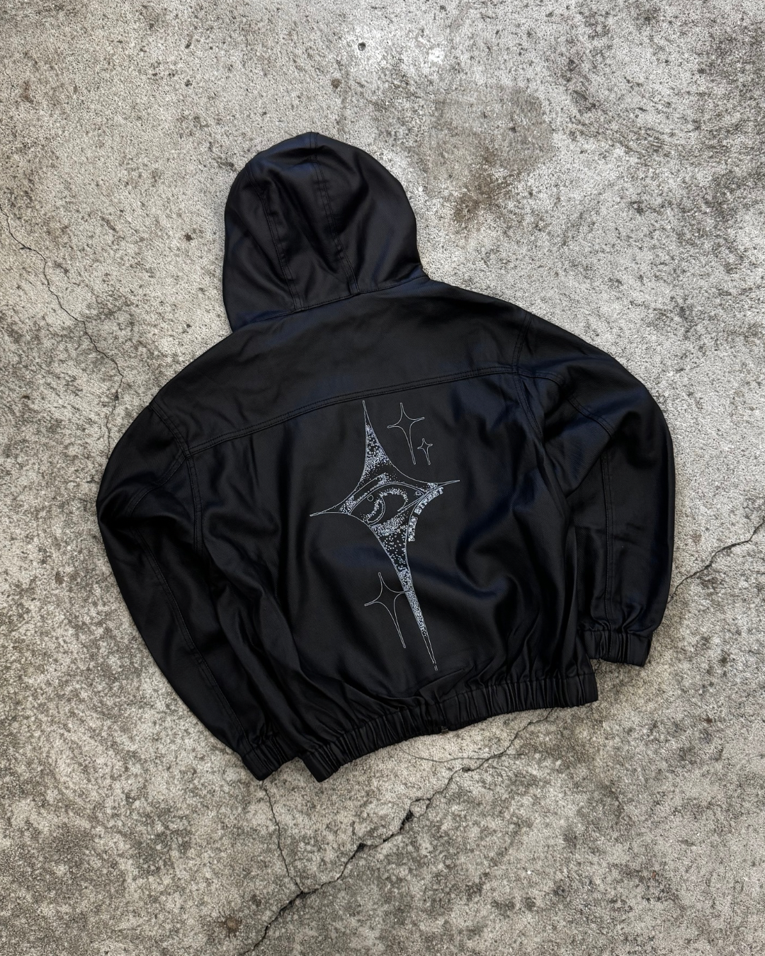 Black Star Leather Jacket