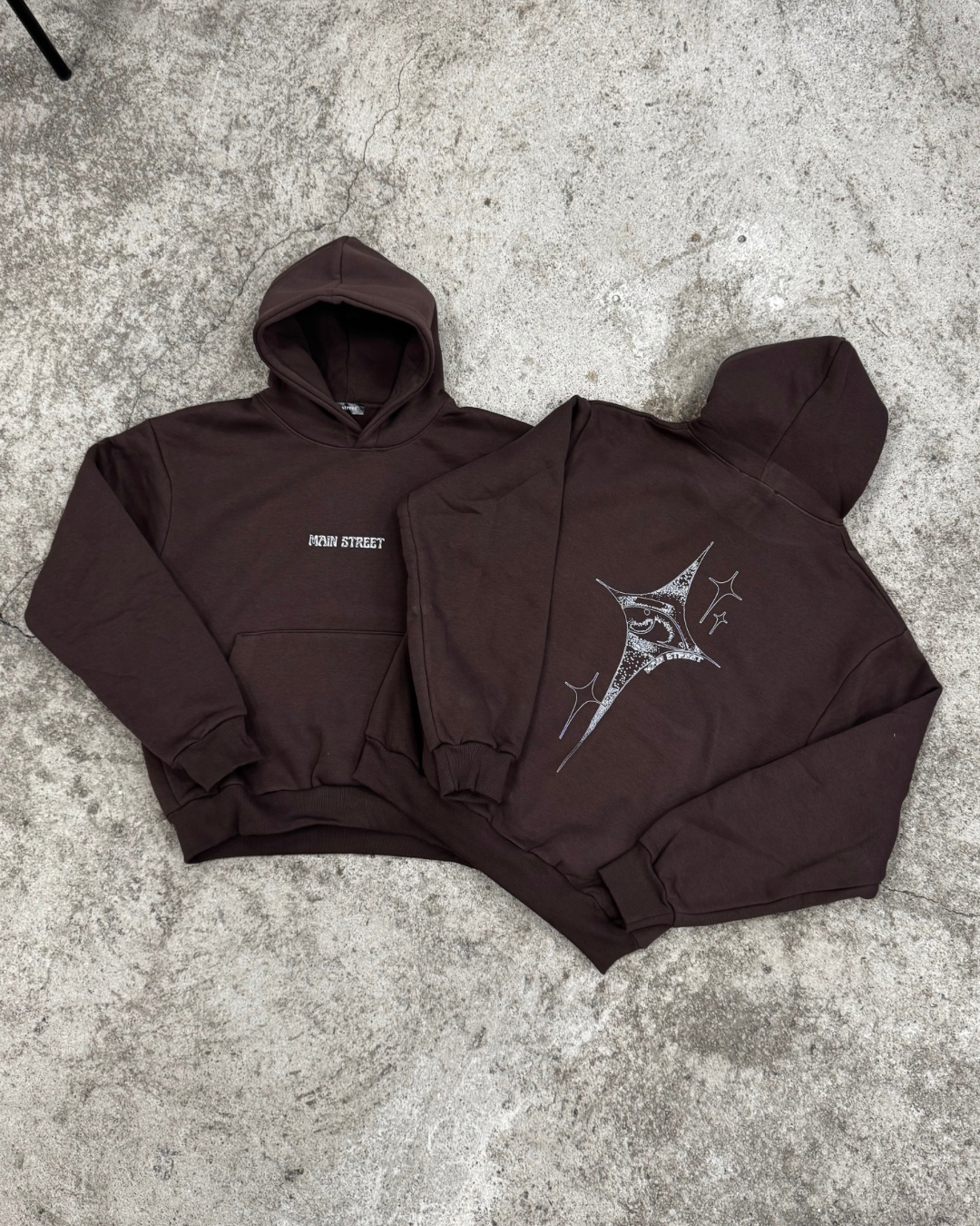 Brown Star Hoodie