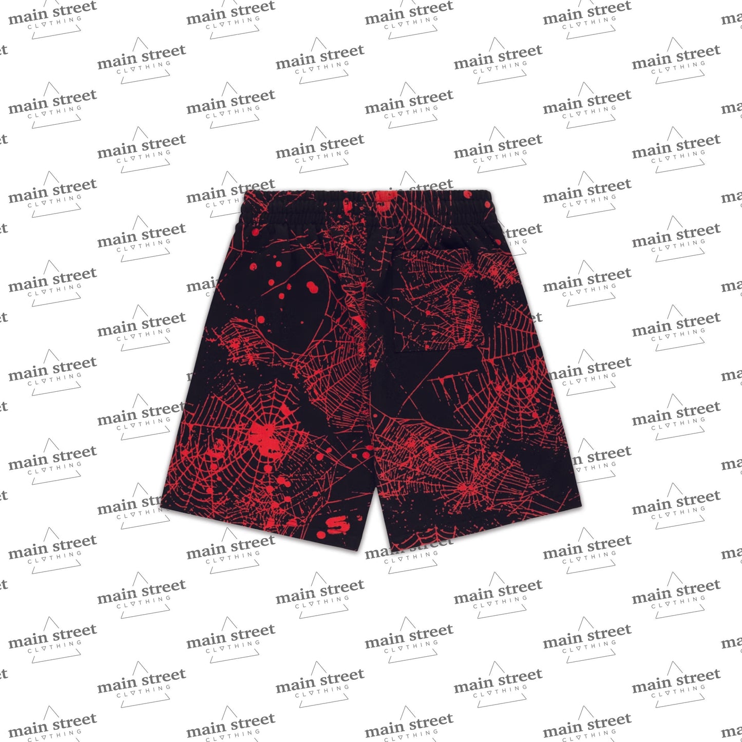 Sp5der AOP Web V2 Pantaloncino Zip Up Nero