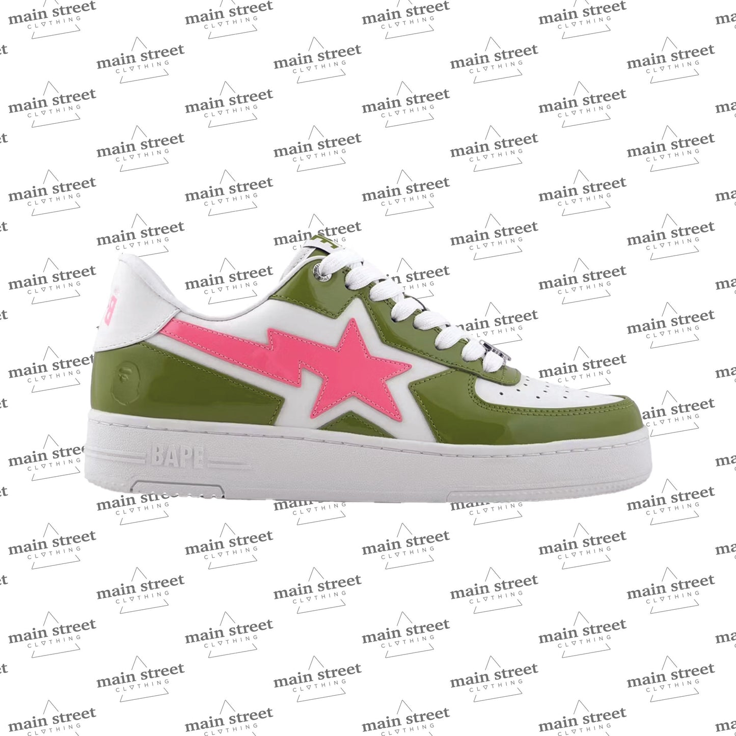 A Bathing Ape Bape Sta Icon Low #2 Green