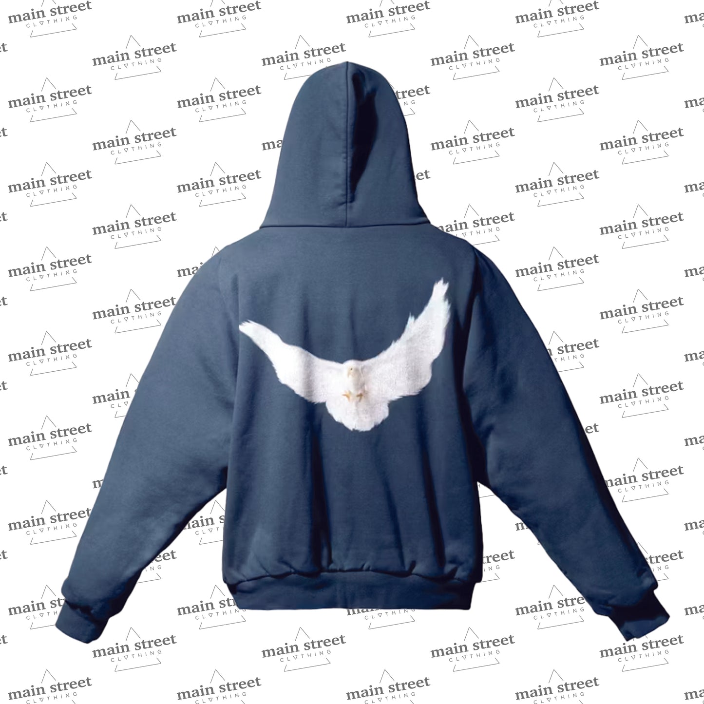 Yeezy Gap Dove Shrunken Hoodie Dark Blue