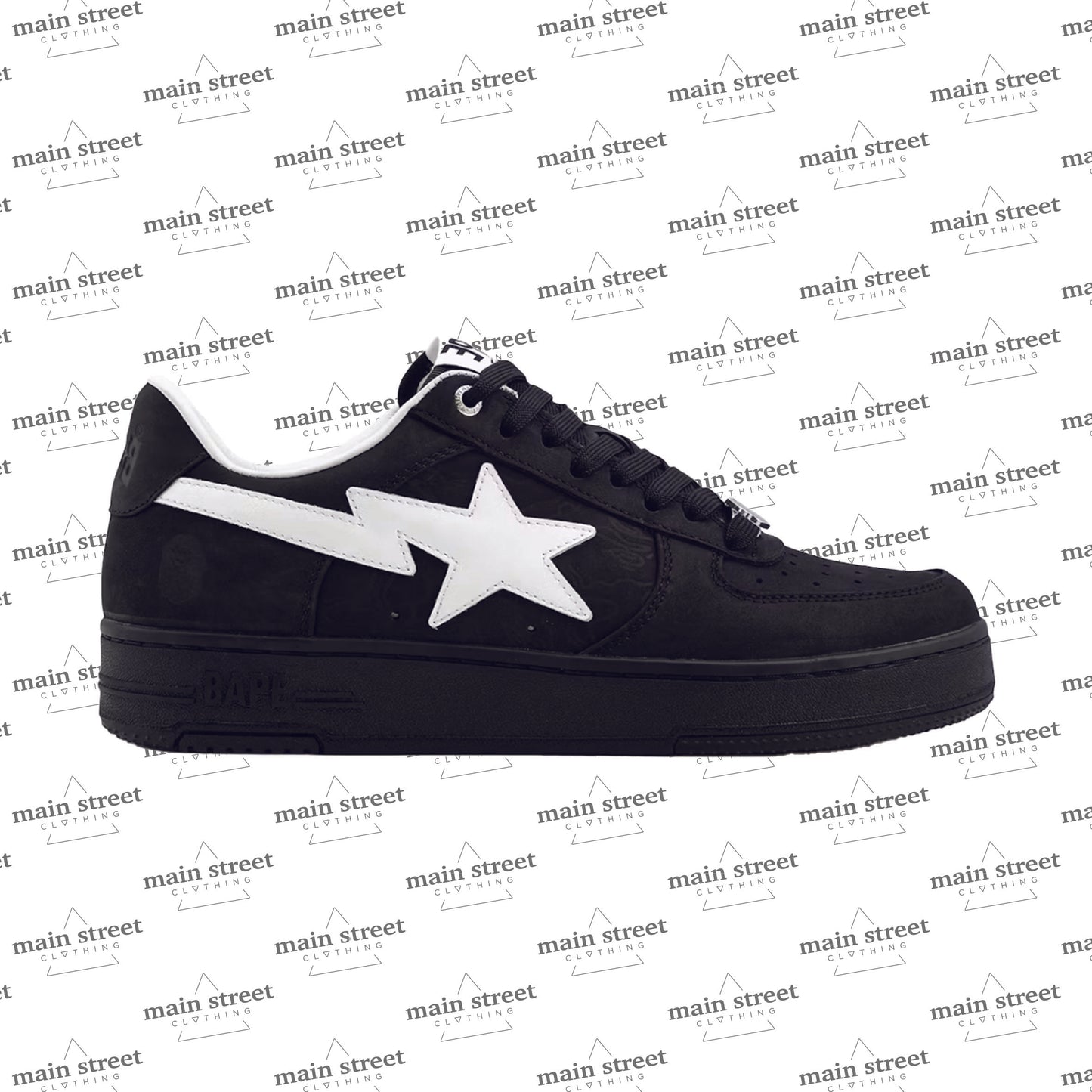 A Bathing Ape Bape Sta #4 Black White