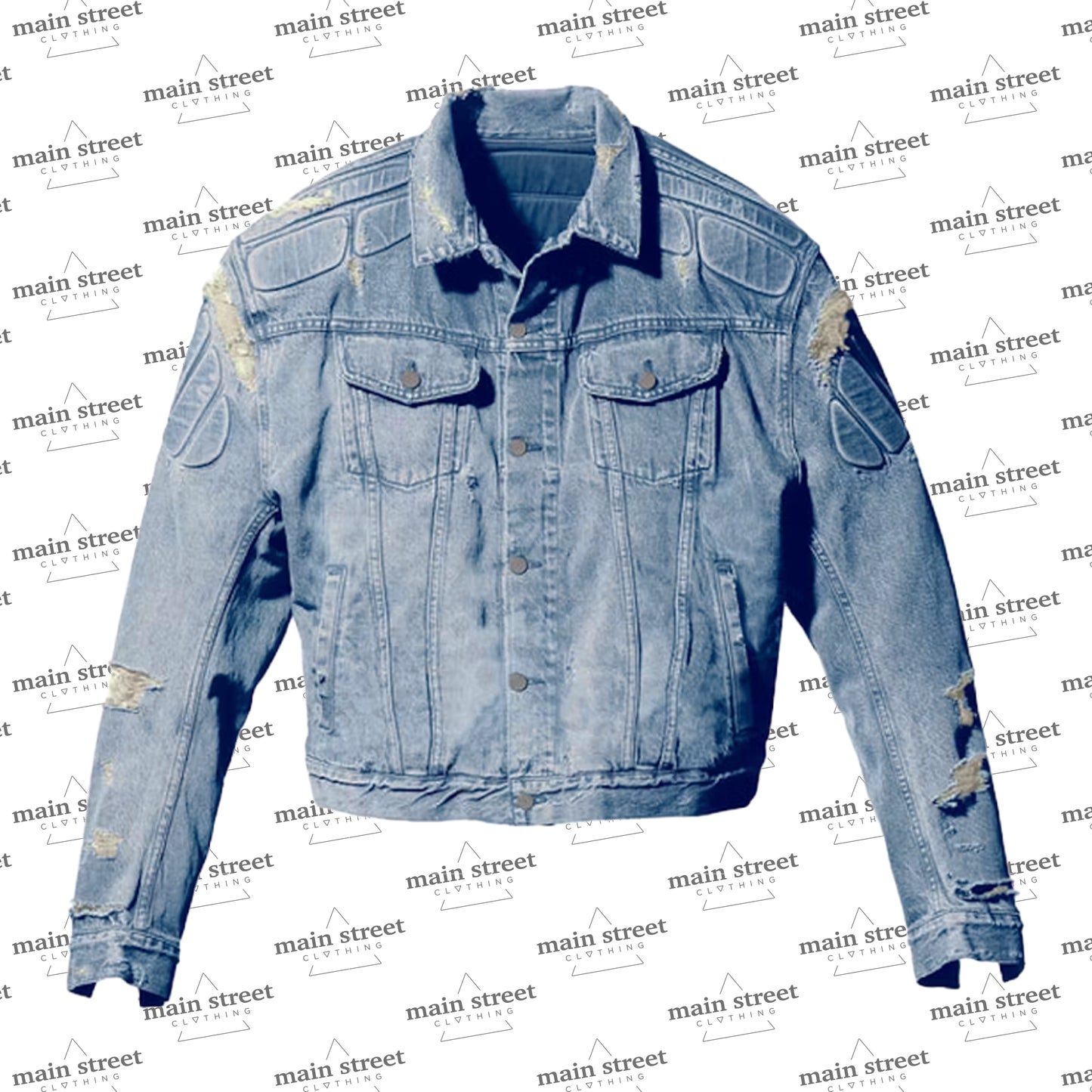 Yeezy Gap Engineered by Balenciaga Padded Denim Blue Jacket