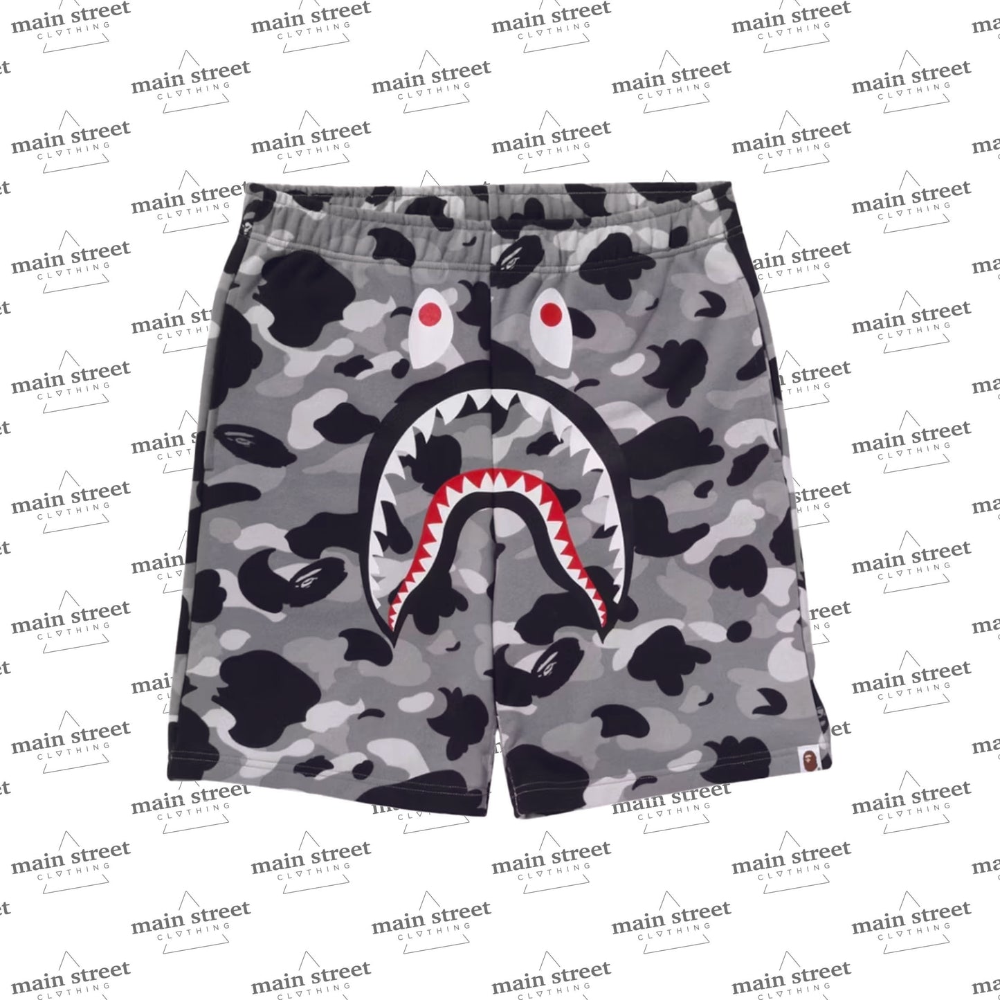 BAPE 1st Camo Shark Regular Fit Sweat Shorts Shorts