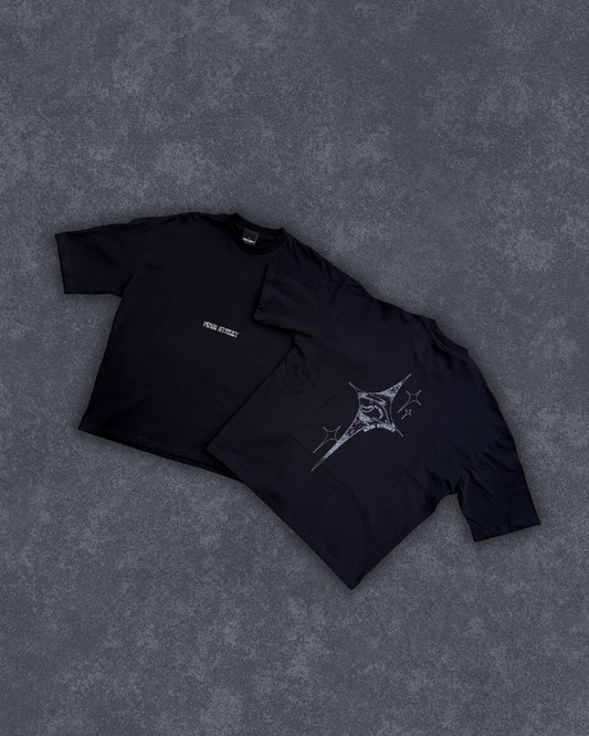 Crop Star Black TEE