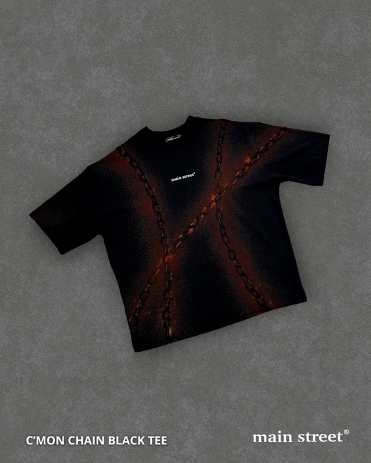 C'mon Chain Black TEE