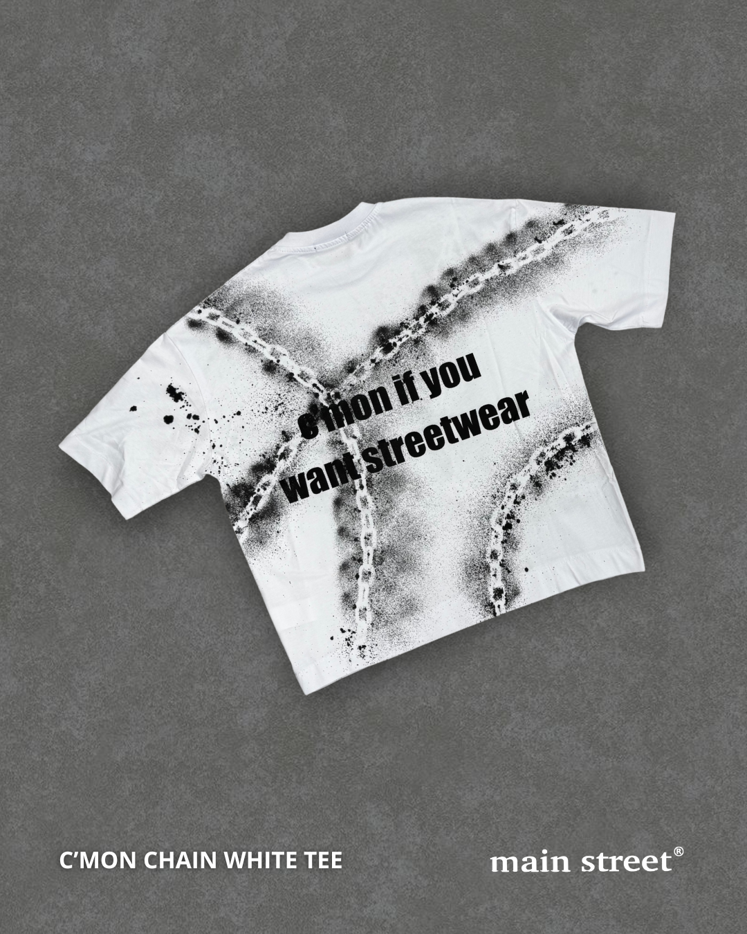 C'mon Chain White TEE