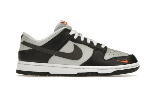 Nike Dunk Low Black Total Orange Mini Swoosh