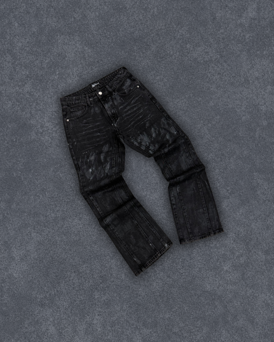 Black Waxed Jeans