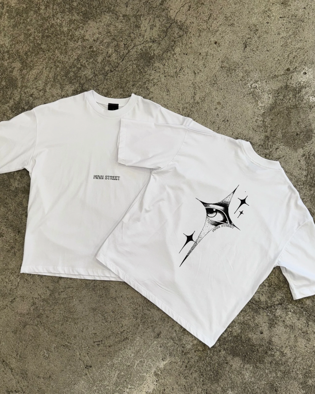 Crop Star White TEE