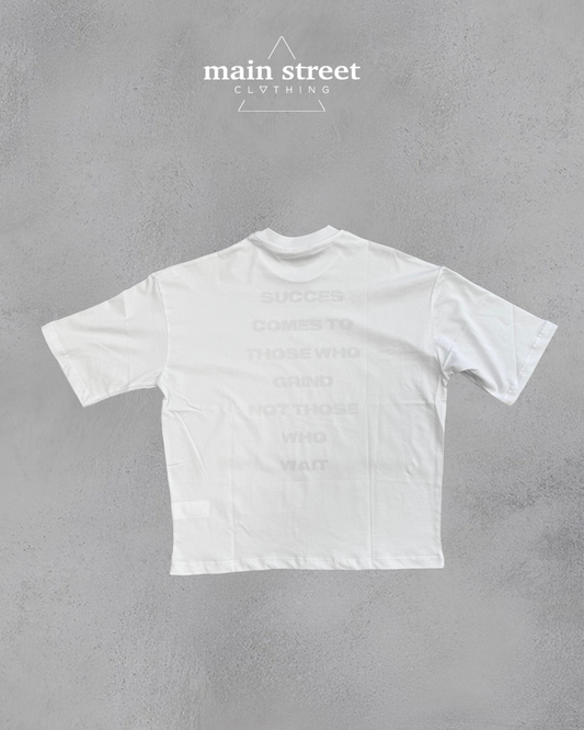 Grind to Success White TEE