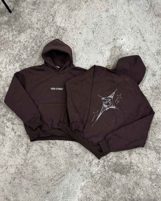 Brown Star Hoodie
