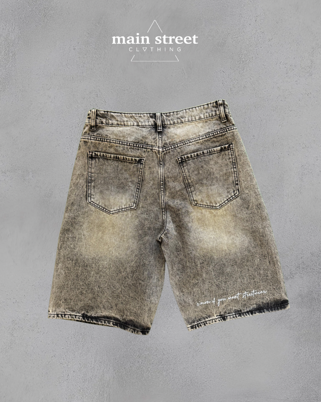 Jorts Denim Washed