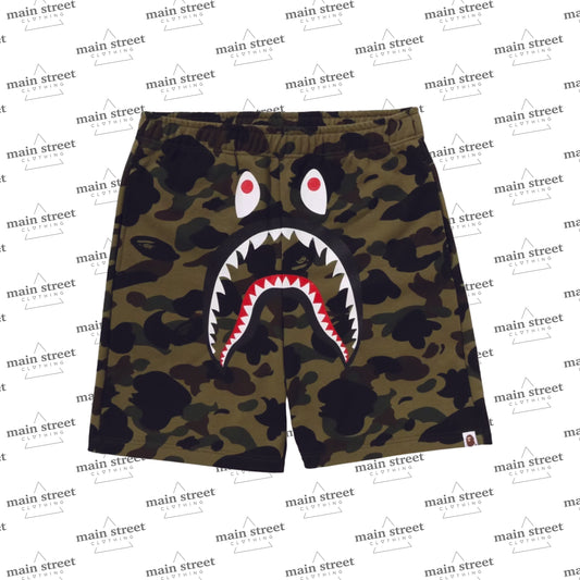 BAPE 1st Camo Shark Regular Fit Sweat Shorts Shorts
