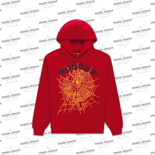 Sp5der OG Web V2 Hoodie Red