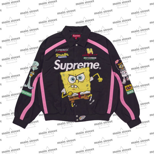 Supreme SpongeBob SquarePants Jeff Hamilton Racing Jacket